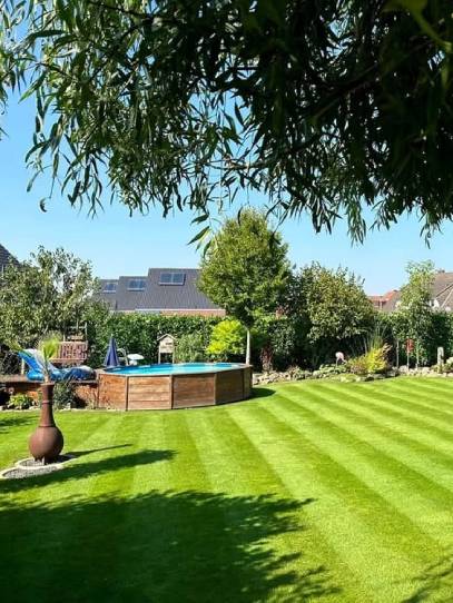 Gepflegter Garten von der Website von AW-Dienstleistungen